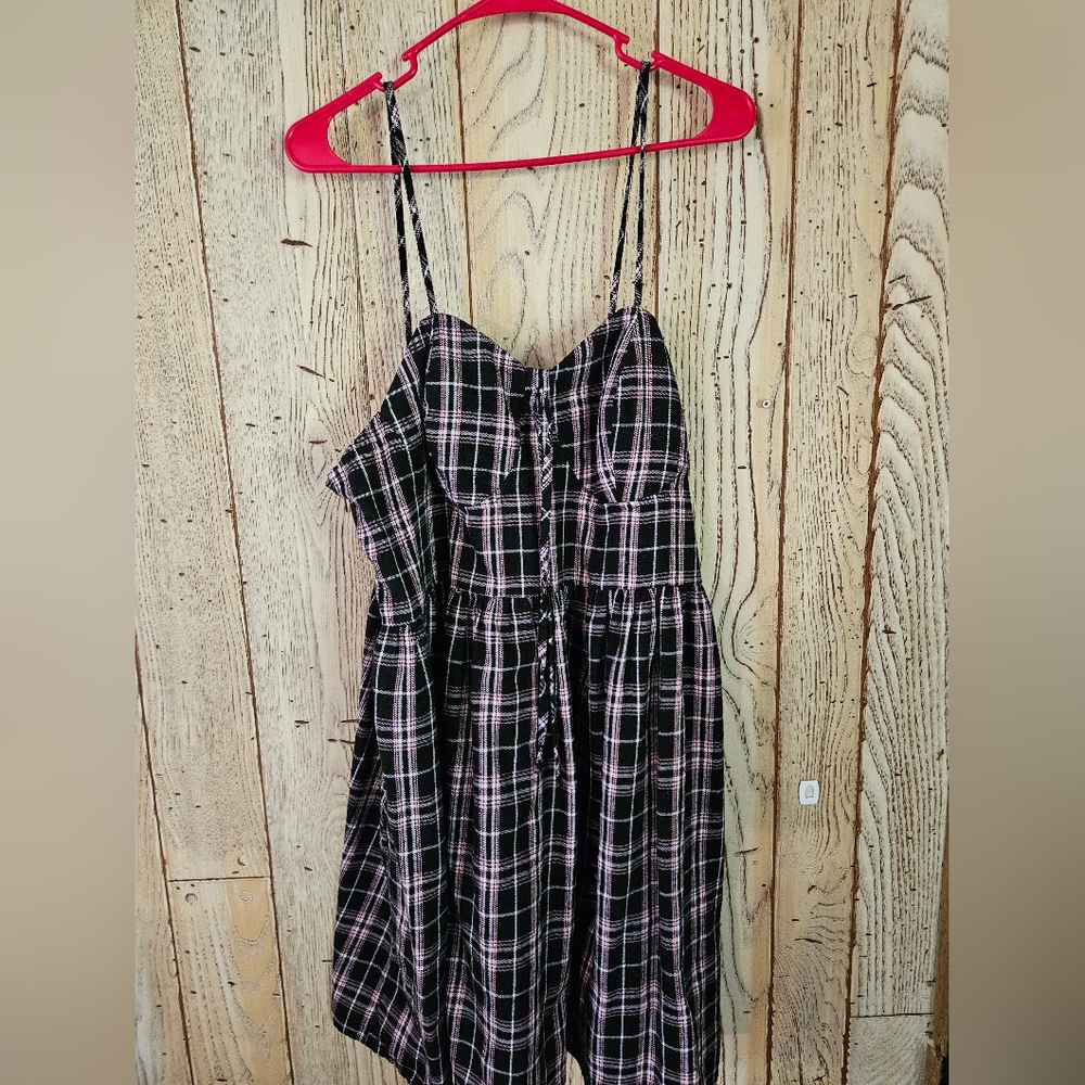 Plaid jumper dress size 3X